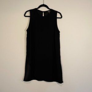 Topshop asymmetrical black sleeveless long top